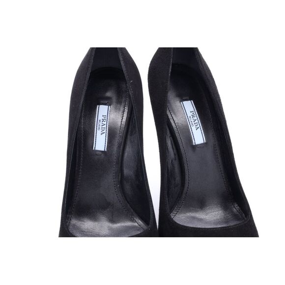Prada High-Heel Pumps in Black Suede - Picture 12 of 12